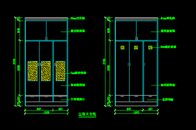 住宅室内装修各类CAD立面大样图详解